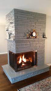 Trimble Two Sided Fireplace The