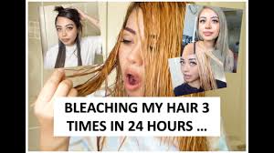 Leave in the product for up to 10 minutes. Bleaching Dying My Own Hair 3 Times In 24 Hours Grey Ash Blonde Toning Youtube