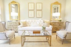 glass and brass coffee table french