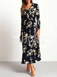 Long Sleeve Floral Maxi Dress