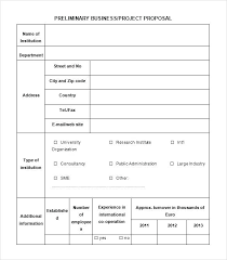 Project Proposal Template Ms Word Project Template Project