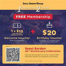 seoul garden group membership sign up