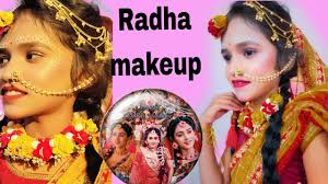 radha krishna makeup look