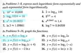 Each Exponential Form Logarithmically