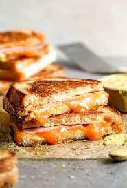 grilled ham and cheese with honey