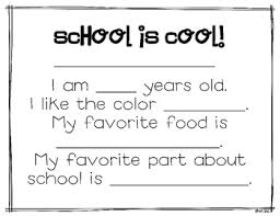 School Is Cool Craft And Writing Templates By Miss Kindergarten Love