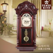 Us 790 0 When Wood Wall Clock Living Room European Style Minimalist Personality Tuba Music Timekeeping Mechanical Watches Large Chart In Desk
