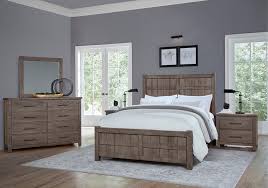 Dovetail Mystic Grey Queen Bedroom Set