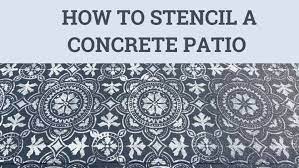 How To Stencil A Concrete Patio Ron