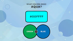 what colors make aqua what two colors
