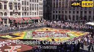 big flower carpet on grand place