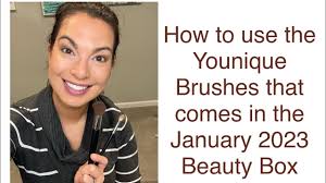 how to use the younique brushes that