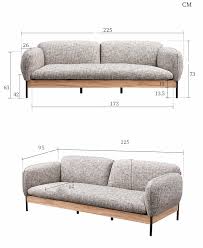 teak wood sofa with metal legs