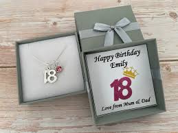 18th birthday gifts necklace with