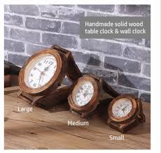 Retro Solid Wood Silent Wall Clock