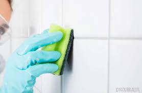 how to clean bathroom tile grout mold