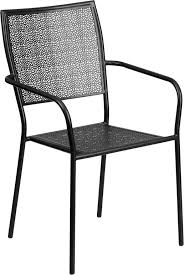 Indoor Outdoor Steel Patio Arm Chair