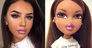 bratz doll inspired makeup is a thing