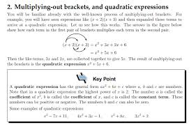 factorising quadratics worksheets