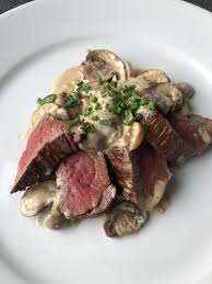 pan seared teres major steak with