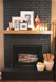 Black Brick Fireplace