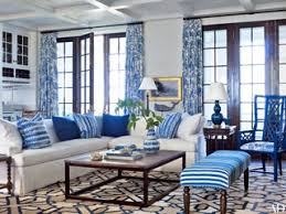 how to decorate with blue and white