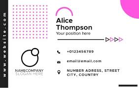 free modern business card template to