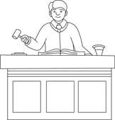Image result for black and white judge clipart