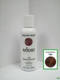 Details About Creative Image Adore Semi Permanent Hair Color 104 Sienna Brown 4oz
