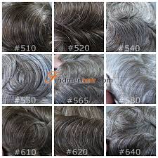 Custom Invisible Mens Grey Hair Replacement System Ultra