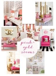 pink and gold rooms