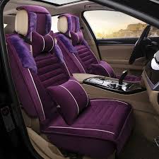 3d Winter Car Seat Covers Plush Stitching Style Cushion For