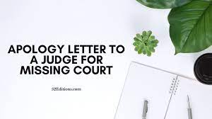 When composing a formal or service letter, presentation design as well as style is crucial making an excellent impression. Apology Letter To A Judge For Missing Court Free Letter Templates