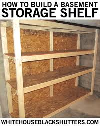 How To Make A Basement Storage Shelf