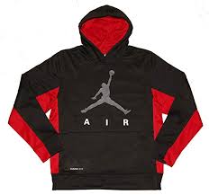 Amazon Com Air Jordan Boys Therma Fit Pullover Hoodie Black