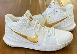 The second will come in an ivory, pale grey, black, light bone, vivid sky. Nike Kyrie 3 Basketball Shoes Finals White Metallic Gold Size 11 5 Vnds Ebay Basketball Shoes Kyrie Womens Basketball Shoes Nike Basketball Shoes