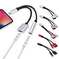 3 In 1 Aluminum Alloy Headphones Adapter Lighting To Jack 3 5mm Audio Charging Cable For Iphone 7 8 Plus X Ipone 7 Audio Adapter Headphones Headphone Adapters