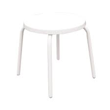 Quick Ship 18 Side Table With White