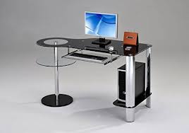 Computer Workstation Desk Glass Desk