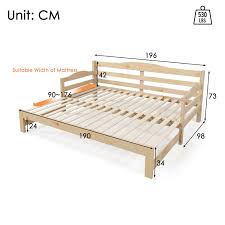 trundle sofa bed wooden bed frame