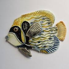Emperor Angelfish Fish Handmade Ceramic