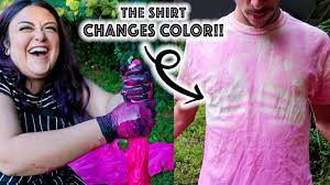 color changing fabric dye these shirts