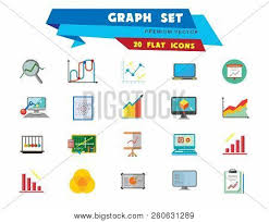 Graph Icon Set Vector Photo Free Trial Bigstock