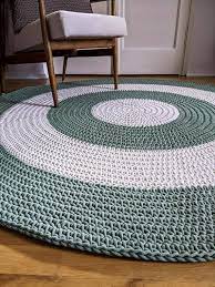 large round carpet intriq gehäkelte