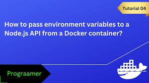 node js api from a docker container