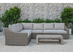 Quinlan Outdoor Beige Sectional Sofa