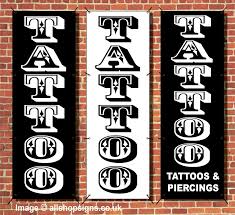 tattoo studio sign banner and