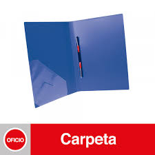 carpeta vinil data zone oficio azul