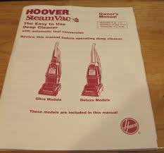hoover steamvac deep cleaner owner s