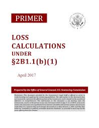 Loss Calculation United States Sentencing Commission